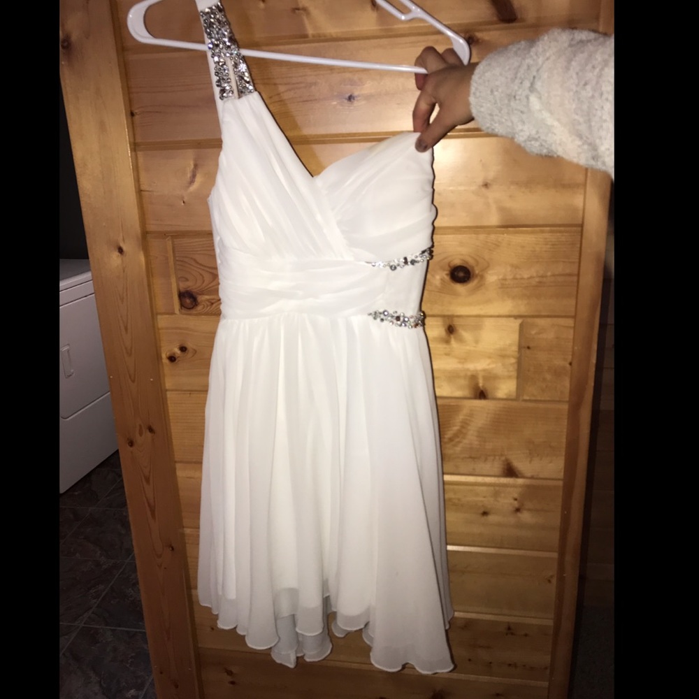 One Strap Homecoming Short Formal Dress